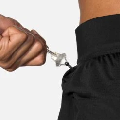 BROOKS Men's Sherpa Split Short 3in - Black -Optimal Sportswear Store 211329 001 D3 Sherpa 3in Split Short