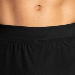 BROOKS Men's Sherpa 5in 2-in-1 Short - Black -Optimal Sportswear Store 211331 001 D1 Sherpa 5in 2in1 Short