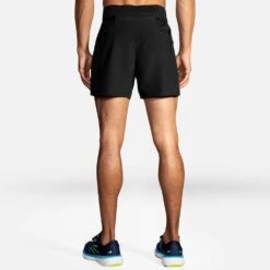 BROOKS Men's Sherpa 5in 2-in-1 Short - Black -Optimal Sportswear Store 211331 001 MB Sherpa 5in 2in1 Short