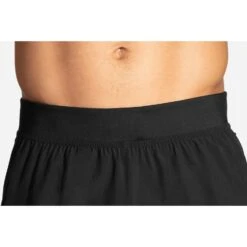 BROOKS Men's Sherpa 5" Short - Black -Optimal Sportswear Store 211332 001 D1 Sherpa 5in Short