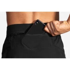 BROOKS Men's Sherpa 5" Short - Black -Optimal Sportswear Store 211332 001 D2 Sherpa 5in Short