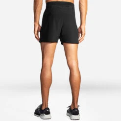 BROOKS Men's Sherpa 5" Short - Black -Optimal Sportswear Store 211332 001 MB Sherpa 5in Short
