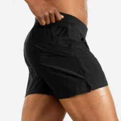 BROOKS Men's Sherpa 5" Short - Black -Optimal Sportswear Store 211332 001 MV Sherpa 5in Short