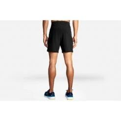 BROOKS Men's Sherpa 7" Short - Black -Optimal Sportswear Store 211334 001 MB Sherpa 7in Short