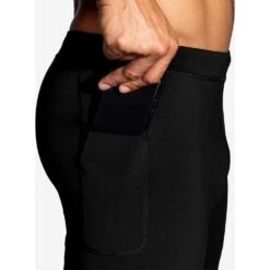 BROOKS Men's Source 9in Short Tight - Black -Optimal Sportswear Store 211339 001 D2 Source 9in Short Tight CF F21
