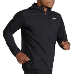 BROOKS Men's Canopy Jacket 2022 - Black -Optimal Sportswear Store 211385 001 MV Canopy Jacket