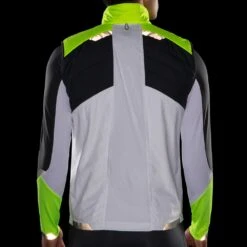 BROOKS Men's Run Visible Insulated Vest - White/Asphalt/Nightlife -Optimal Sportswear Store 211407 134 D3 Run Visible Insulated Vest 1