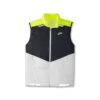 BROOKS Men's Run Visible Insulated Vest - White/Asphalt/Nightlife -Optimal Sportswear Store 211407 134 LF Run Visible Insulated Vest 2