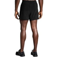 BROOKS Men's Moment 5in Short - Black -Optimal Sportswear Store 211427 001 MB Moment 5in Short