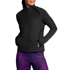 BROOKS Women's Fusion Hybrid Jacket - Black -Optimal Sportswear Store 221499 001 MA Fusion Hybrid Jacket