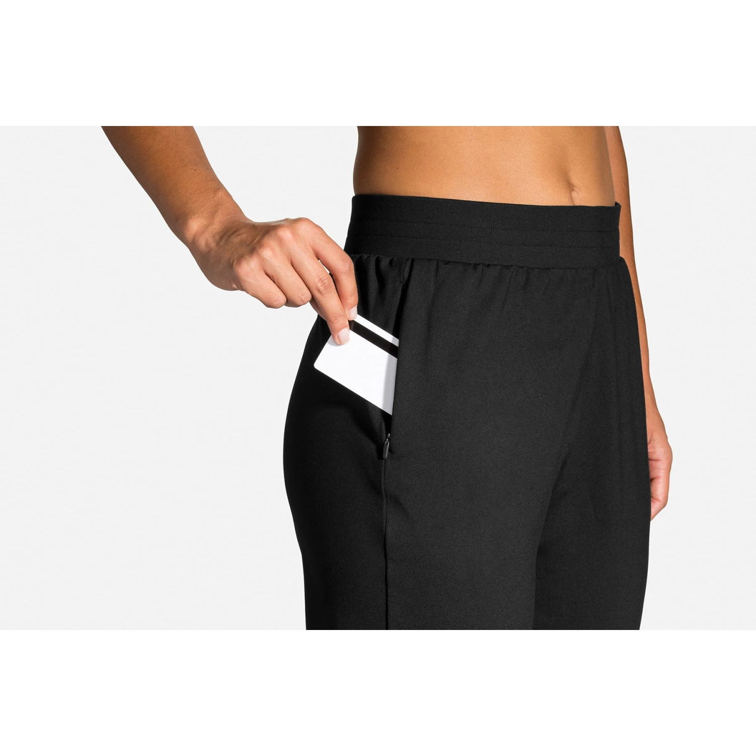 BROOKS Women's Momentum Thermal Pant - Black 8 BROOKS Women's Momentum Thermal Pant - Black - Image 6