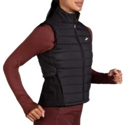 BROOKS Women's Shield Hybrid Vest 2.0 - Black -Optimal Sportswear Store 221556 001 MV Shield Hybrid Vest 2