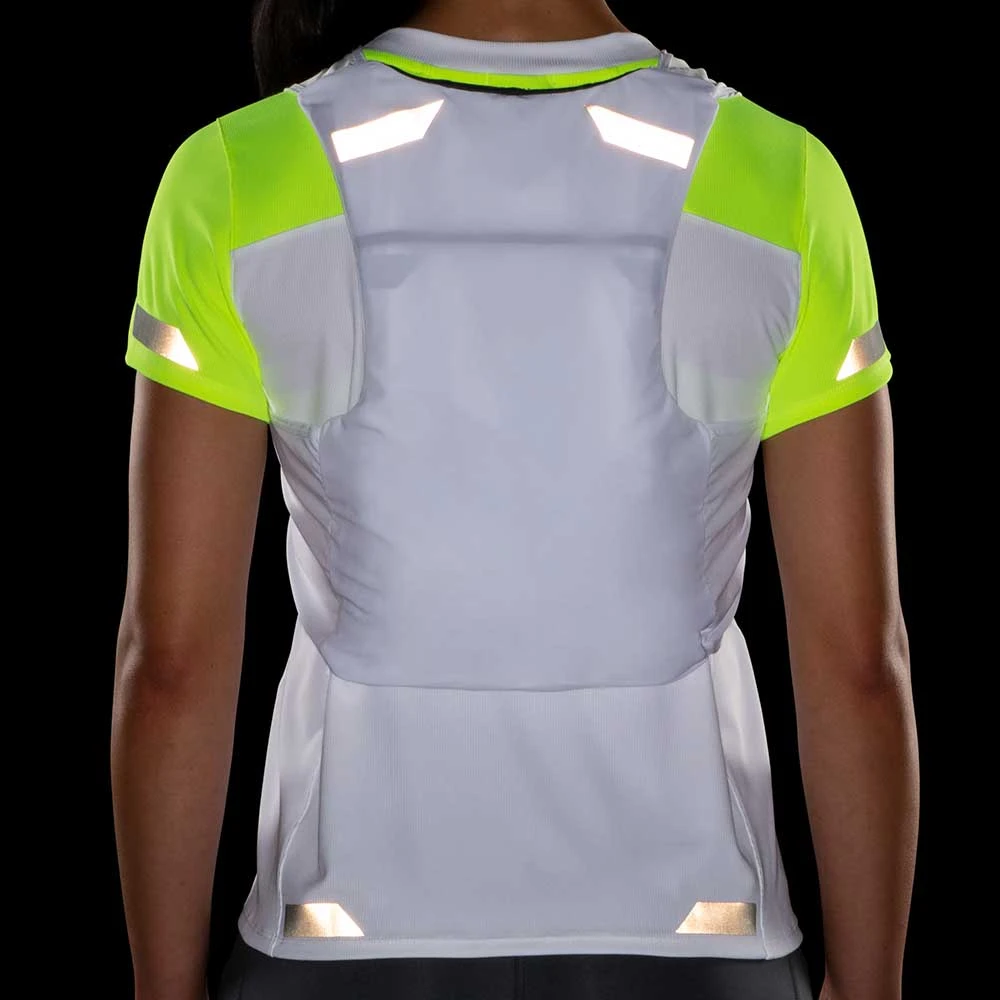 BROOKS Women's Run Visible Convertible Jacket - White/Asphalt/Nightlife 9 BROOKS Women's Run Visible Convertible Jacket - White/Asphalt/Nightlife - Image 7
