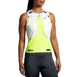 BROOKS Women's Run Visible Convertible Jacket - White/Asphalt/Nightlife 20 BROOKS Women's Run Visible Convertible Jacket - White/Asphalt/Nightlife -Optimal Sportswear Store 221560 134 D9 Run Visible Convertible Jacket