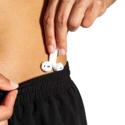 BROOKS Women's Moment 5" Shorts - Black -Optimal Sportswear Store 221582 001 D2 Moment 5in Short