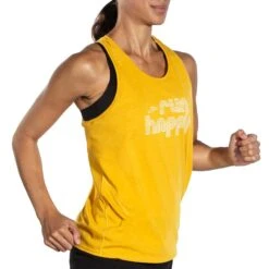 BROOKS Women's Distance Tank 2.0 - Htr Sundial/Retro RH -Optimal Sportswear Store 221606 726 MV Distance Tank 2