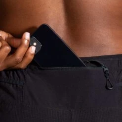 BROOKS Women's High Point 3in 2-in-1 Shorts - Black -Optimal Sportswear Store 221611 001 D4 High Point 3in 2in1 Short