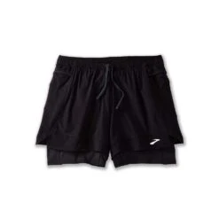 BROOKS Women's High Point 3in 2-in-1 Shorts - Black