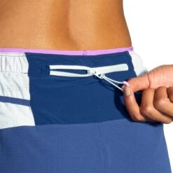 BROOKS Women's High Point 3" 2-in-1 Short - Aegean/Lt Slate -Optimal Sportswear Store 221611 462 D1 High Point 3in 2in1 Short