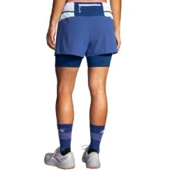 BROOKS Women's High Point 3" 2-in-1 Short - Aegean/Lt Slate -Optimal Sportswear Store 221611 462 MB High Point 3in 2in1 Short