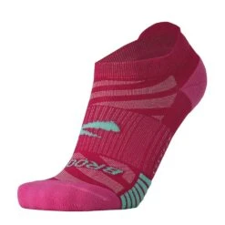 BROOKS Unisex Ghost Lite No Show 2-Pack Socks - Pink/Salt & Light Grey -Optimal Sportswear Store 280496 612 D4 Ghost Lite No Show 2 Pack