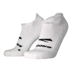 BROOKS Unisex Ghost No Show Sock - White -Optimal Sportswear Store 280498 100 LF Ghost No Show