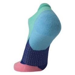 BROOKS Unisex Ghost No Show Sock - Salt Air/Pink -Optimal Sportswear Store 280498 413 D2 Ghost No Show