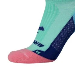 BROOKS Unisex Ghost No Show Sock - Salt Air/Pink -Optimal Sportswear Store 280498 413 D3 Ghost No Show