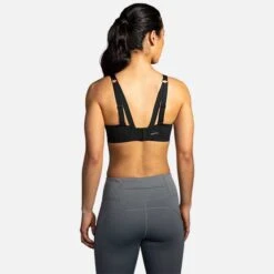 BROOKS Women's Dare Underwire Run Bra - Black -Optimal Sportswear Store 350078 001 MB Dare Underwire Run Bra