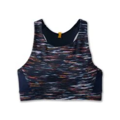 BROOKS Women's Drive 3 Pocket Sports Bra - Sundial Velocity Print