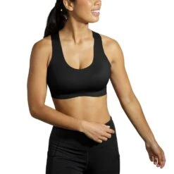 BROOKS Women's Dare Crossback Run Bra 2.0 -Black -Optimal Sportswear Store 350084 001 MA Dare Crossback Run Bra 2