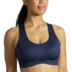 BROOKS Women's Dare Crossback 2.0 Run Bra - Navy -Optimal Sportswear Store 350084 451 MF Dare Crossback Run Bra 2