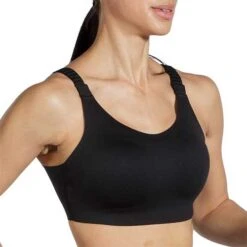 BROOKS Women's Dare Scoopback Run Bra 2.0 - Black -Optimal Sportswear Store 350086 001 MV Dare Scoopback Run Bra 2