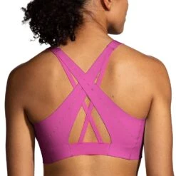 BROOKS Women's Dare Strappy 2.0 Run Bra - Frosted Mauve -Optimal Sportswear Store 350088 607 MB Dare Strappy Run Bra 4