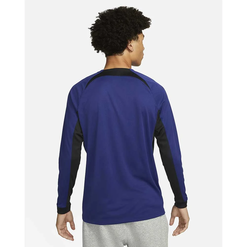 Nike Men's Netherlands 2022/23 Away Long Sleeve Away Jersey - Deep Royal/Black 6 Nike Men's Netherlands 2022/23 Away Long Sleeve Away Jersey - Deep Royal/Black - Image 4