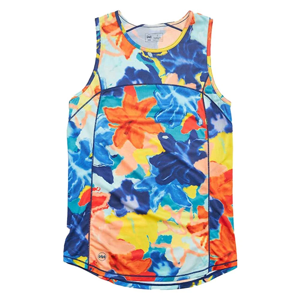 Women's Run All Day Tank - Blu Collage 3 Women's Run All Day Tank - Blu Collage