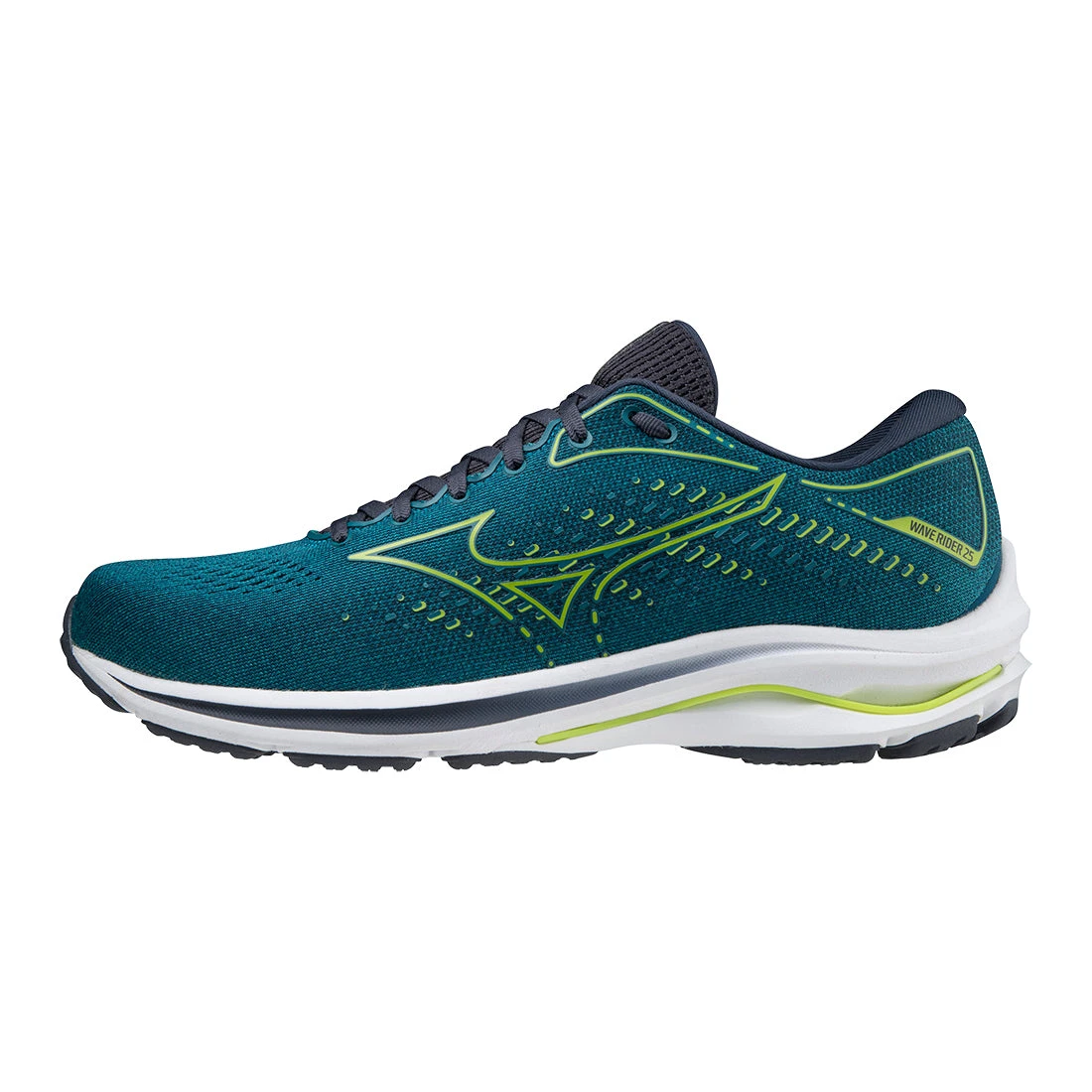 Mizuno Men's Wave Rider 25 Running Shoe - Harbor Blue - Regular (D) 4 Mizuno Men's Wave Rider 25 Running Shoe - Harbor Blue - Regular (D) - Image 2