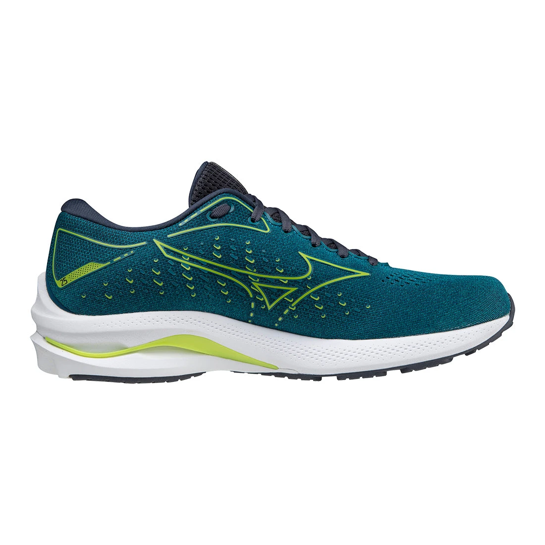 Mizuno Men's Wave Rider 25 Running Shoe - Harbor Blue - Regular (D) 3 Mizuno Men's Wave Rider 25 Running Shoe - Harbor Blue - Regular (D)