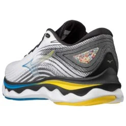 Mizuno Men's Wave Sky 6 Running Shoe - White/Cyber Yellow - Regular (D) -Optimal Sportswear Store 411369.0034 08