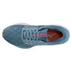 Mizuno Women's Wave Inspire 19 Running Shoe- Provincial Blue/White- Regular (B) -Optimal Sportswear Store 411398 5B00 04