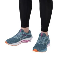 Mizuno Women's Wave Inspire 19 Running Shoe- Provincial Blue/White- Regular (B) -Optimal Sportswear Store 411398 5B00 10