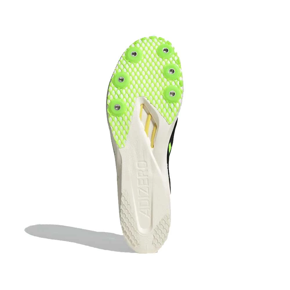 ADIDAS Unisex AdiZERO Avanti TYO Track Spike - Core Black/Beam Yellow/Solar Green 7 ADIDAS Unisex AdiZERO Avanti TYO Track Spike - Core Black/Beam Yellow/Solar Green - Image 5
