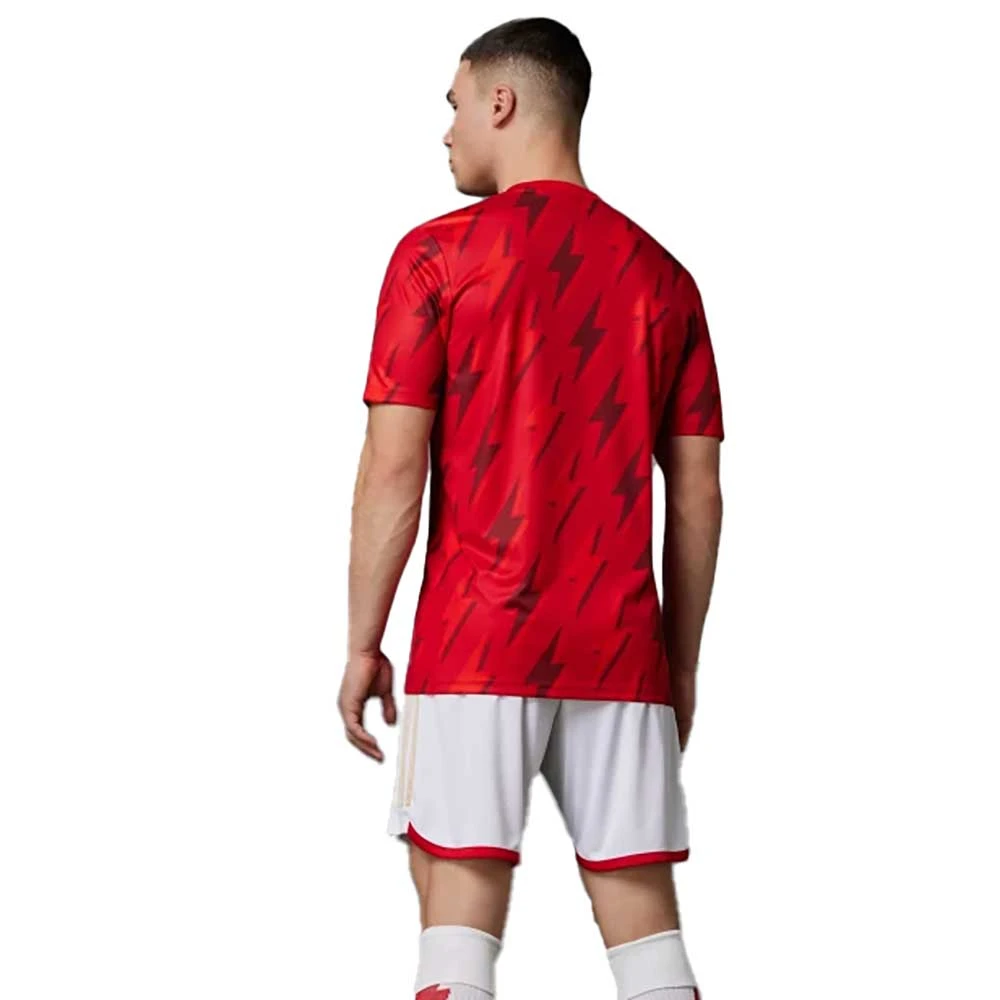ADIDAS Men's Arsenal FC Pre-Match Jersey - Better Scarlet 6 ADIDAS Men's Arsenal FC Pre-Match Jersey - Better Scarlet - Image 4
