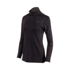 Mizuno Women's Breath Thermo Half Zip - Black