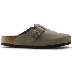 Birkenstock Boston Soft Footbed - Taupe - Medium/Narrow 12 Birkenstock Boston Soft Footbed - Taupe - Medium/Narrow -Optimal Sportswear Store 560771 side