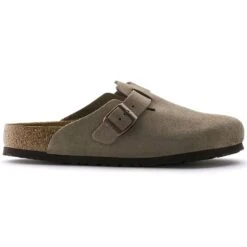 Birkenstock Boston Soft Footbed Taupe Suede- Regular/Wide 12 Birkenstock Boston Soft Footbed Taupe Suede- Regular/Wide -Optimal Sportswear Store 560771 side bost tau