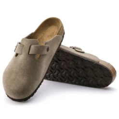 Birkenstock Boston Soft Footbed Taupe Suede- Regular/Wide 10 Birkenstock Boston Soft Footbed Taupe Suede- Regular/Wide -Optimal Sportswear Store 560771 sole bost tau