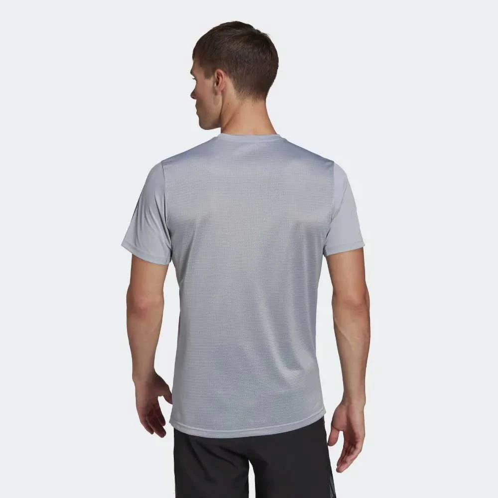 ADIDAS Men's Own The Run Tee - Halo Silver 5 ADIDAS Men's Own The Run Tee - Halo Silver - Image 3