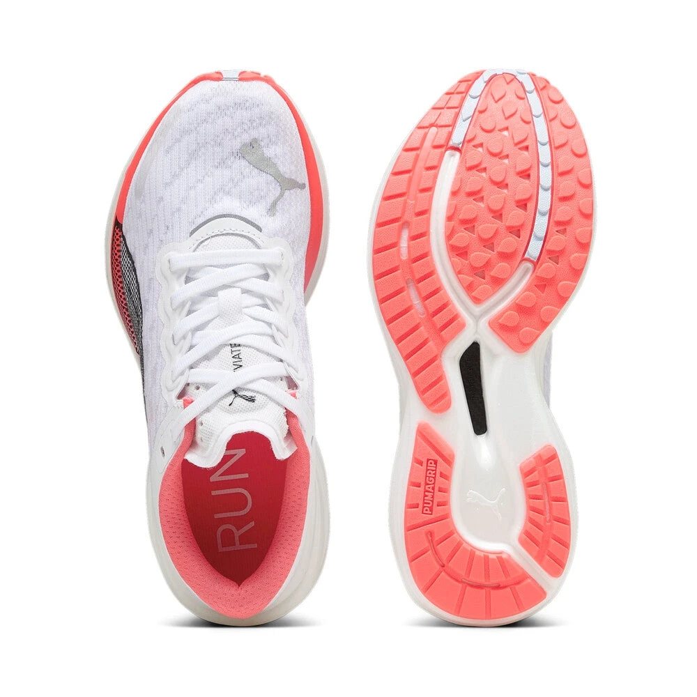 Women's Deviate Nitro 2 Running Shoe - Puma White/Fire Orchid/Icy Blue- Regular (B) 6 Women's Deviate Nitro 2 Running Shoe - Puma White/Fire Orchid/Icy Blue- Regular (B) - Image 4