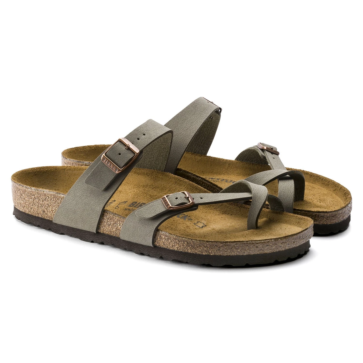 Birkenstock Mayari Cork Stone Birko-Flor Nubuck Sandal- Regular/Wide 5 Birkenstock Mayari Cork Stone Birko-Flor Nubuck Sandal- Regular/Wide - Image 3